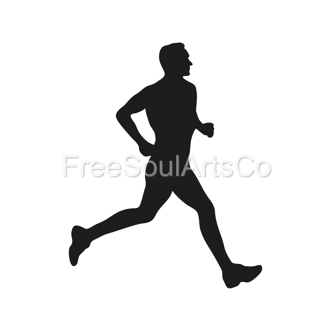 Running Man Svg. Runner Svg. Man Athlete Running Jogging Svg. Marathon  Track and Field Sports Clipart. Cut File. Svg Png Dxf Jpg 