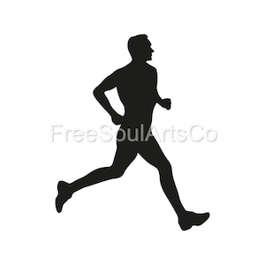 Running Man Svg. Runner Svg. Man Athlete Running Jogging Svg. Marathon Track and Field Sports Clipart. Cut file. svg png dxf jpg