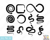 Snake Svg. Snake Svg Bundle. Reptile Svg. Snake Png. Snake Silhouette. Snake Clipart. Cut file. svg png dxf