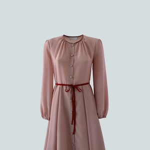 Midi dress with buttons