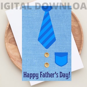 Father&#39;s Day Card Printable, Happy Father&#39;s Day, Bible Quote, Greeting Card