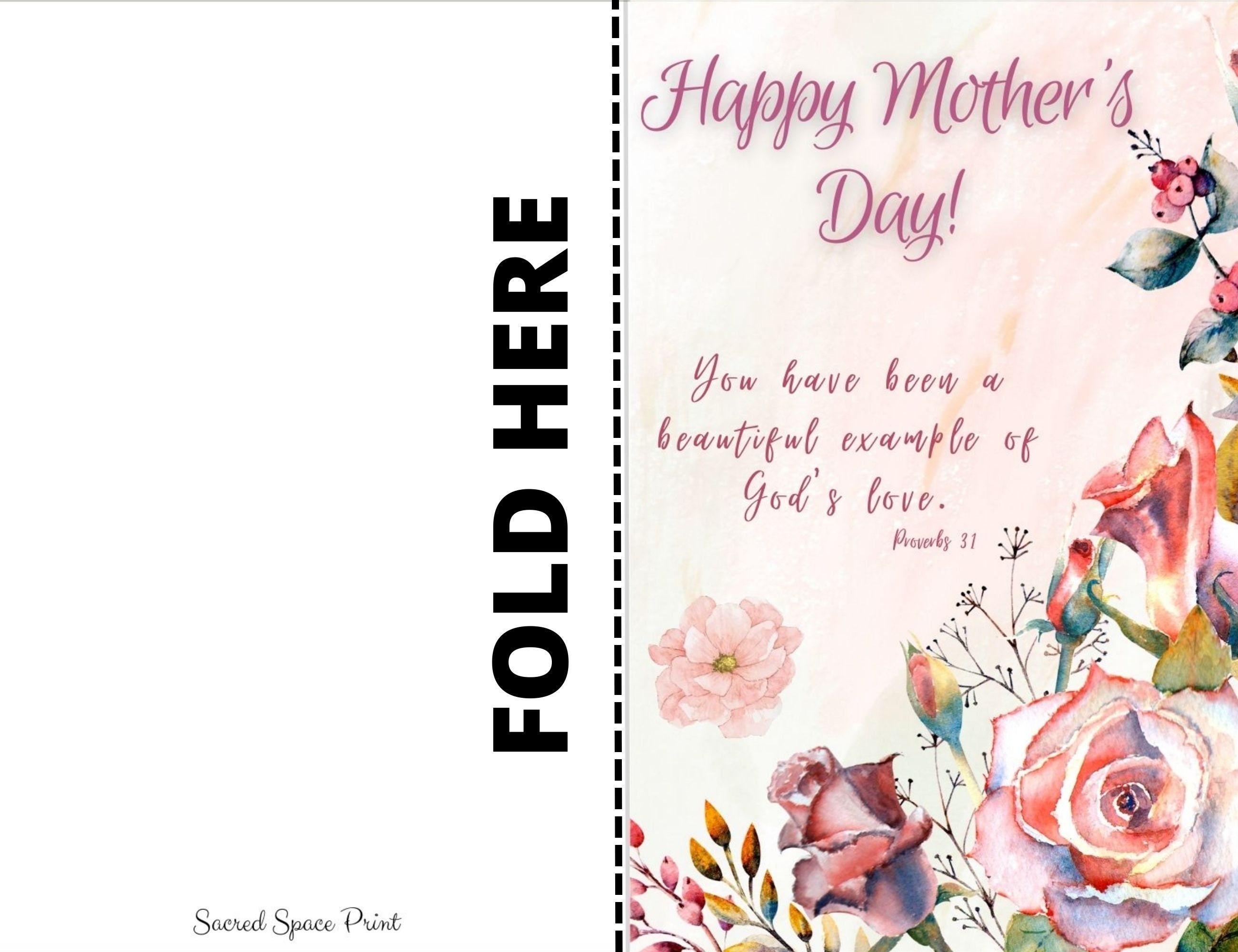 Happy Mother's Day Card Printable, Mother's Day, Mother's Day Cards ...
