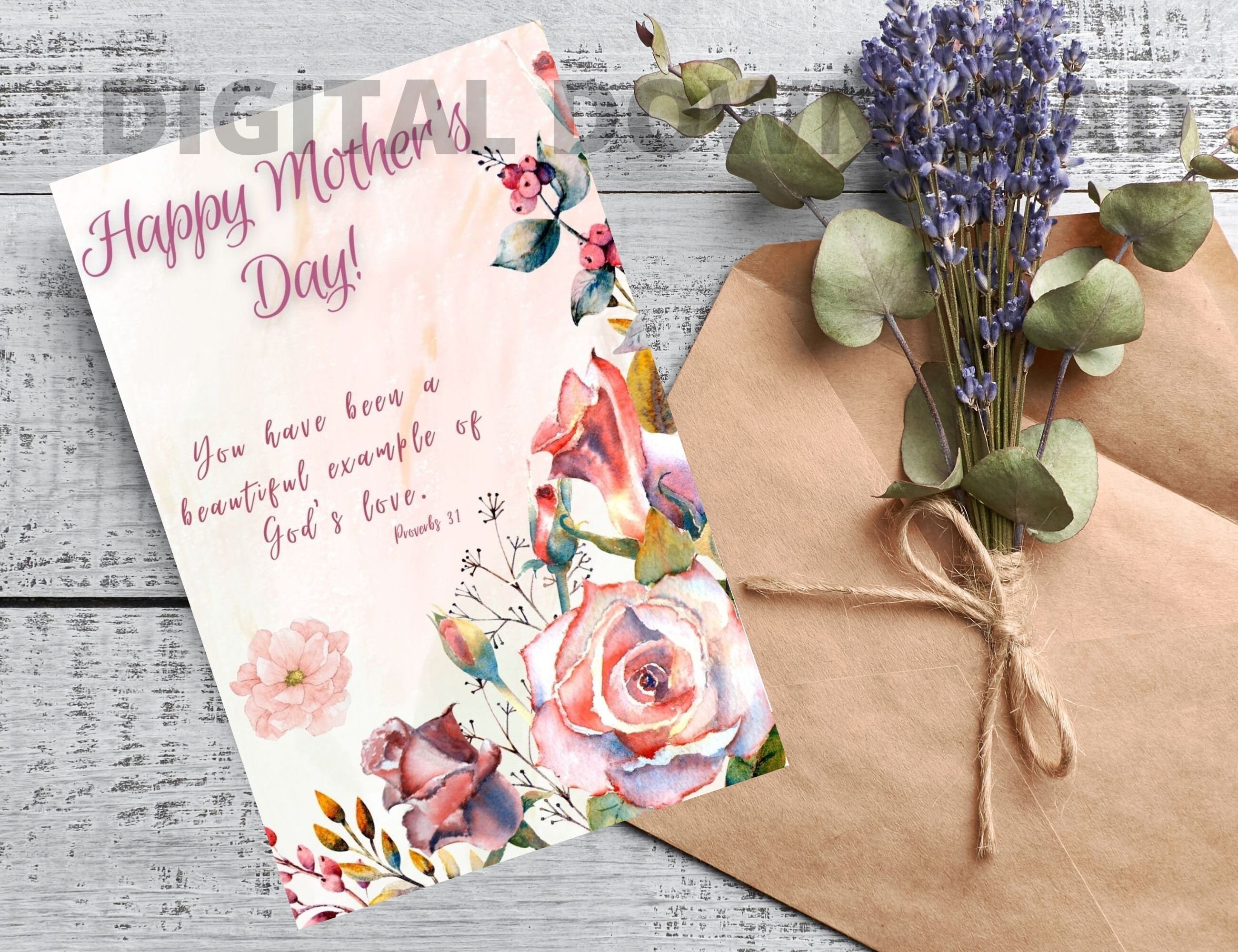 Happy Mother's Day Card Printable, Mother's Day, Mother's Day Cards ...