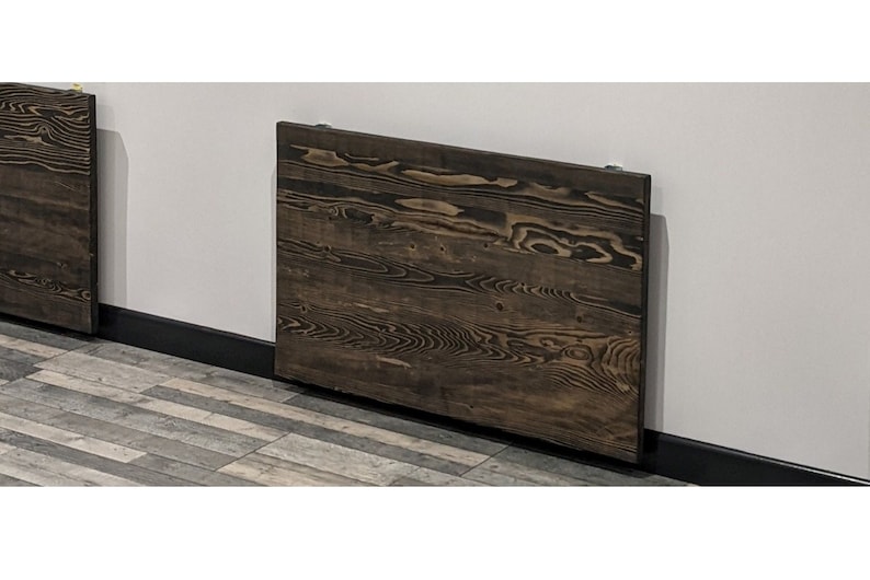 Solid Wood Murphy Table: Wall Mounted Folding Desk, Angle Adjustable - Etsy