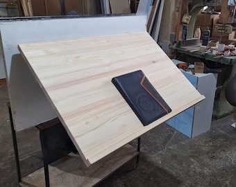 Wall Mounted Solid Wood Drafting Table: Angle Adjustable Sketching Easel