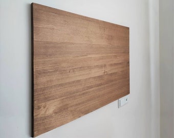 Solid Wood Floating Desk: Angle Adjustable Wall Mounted Table