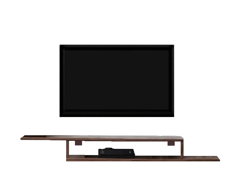 Wall Mounted Floating TV Unit Decorative Solid Wood TV Stand Etsy UK