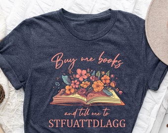 Funny Book Sleeve For Smut Readers - STFUATTDLAGG Book Lover Gift With Spicy Humor Design