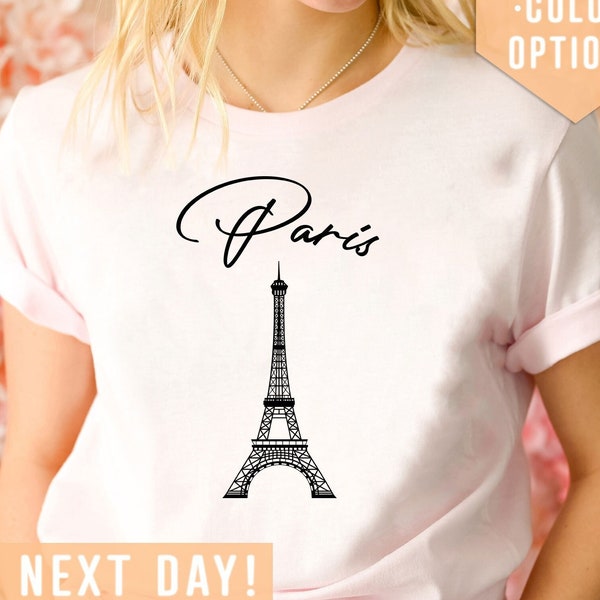 Paris Shirt Gift For Girlfriend, Paris City Shirt, Eiffel Tower T-Shirt, Paris Lover Shirt, Paris Travel Clothing, Paris Souvenir Outfit