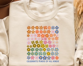 Celebrate Minds of All Kinds Shirt, Neurodiversity Shirt, Autism Awareness Shirt, Neurodivergent Shirt, ADHD Shirt,Special Education Teacher