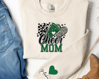Felpa personalizzata per mamma cheerleader, felpa per mamma cheerleader, felpa con cappuccio personalizzata per cheerleader, regalo per cheerleader