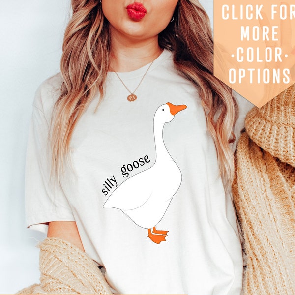 Silly Goose Funny Animal Lovers Shirt, Animal Humor Shirt, Silly Goose University Apparel, Funny Meme Tee, Cute Goose Kids Tee, Gift For Her