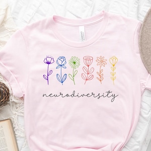 Neurodiversity Shirt, Plant Shirt, Plant Shirt for Women, Wild Flower Shirt, Botanical Shirt,Plant Sweatshirt,Plant Lover Shirt,Flower Shirt