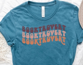 Booktrovert T-Shirt, Nerd T-Shirt, Book Shirt,Reading Top, Bookish Shirt, Teacher Shirt, Librarian Tee,Book lover Shirt,Book Worm Shirt