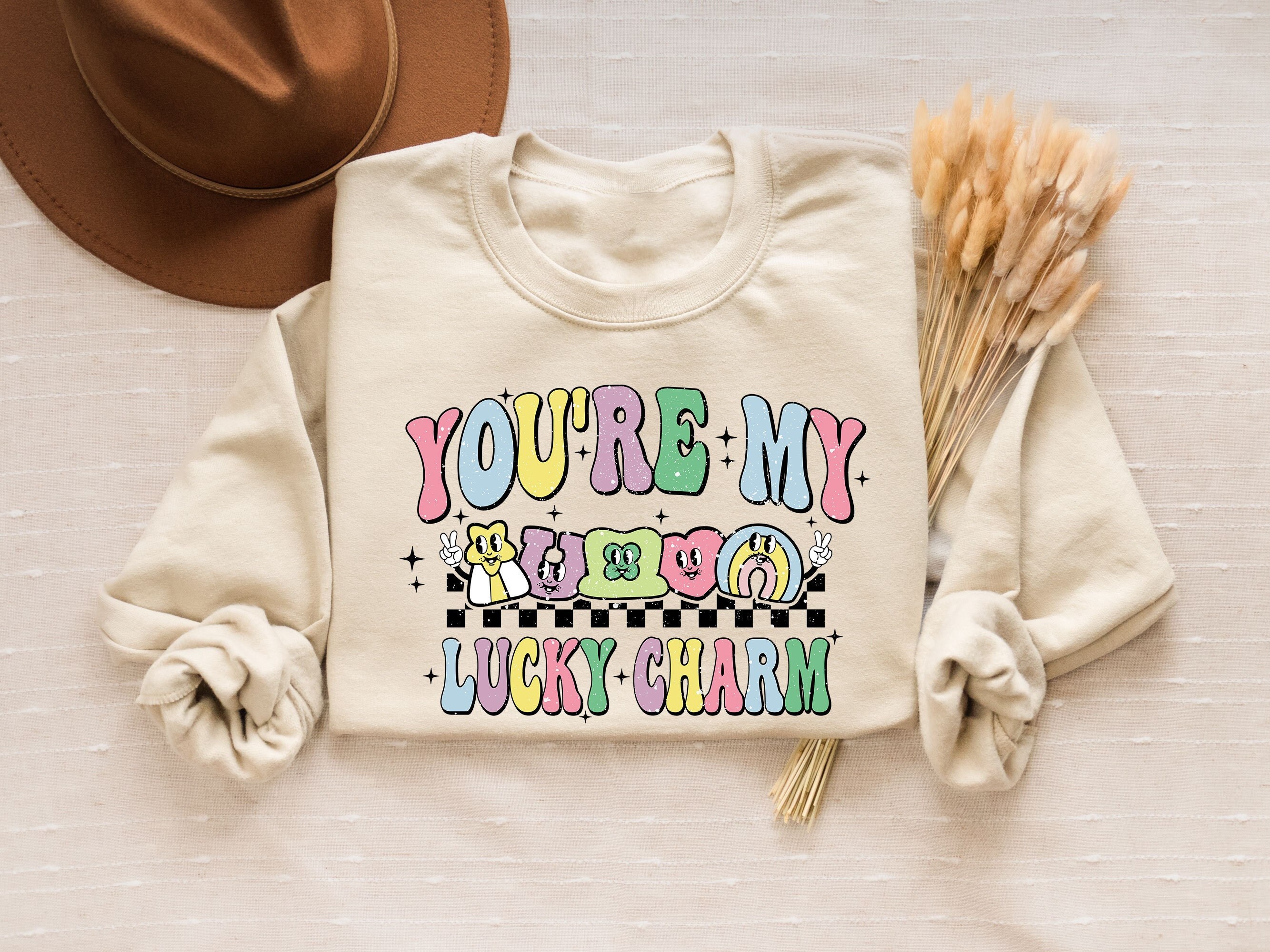 Retro St Patrick's Day Sweatshirt, You're My Lucky Charm Sweatshirt, Cute St Patrick's Day Shirt ,Lucky Charm Shirt,Saint Patrick's Day Gift
