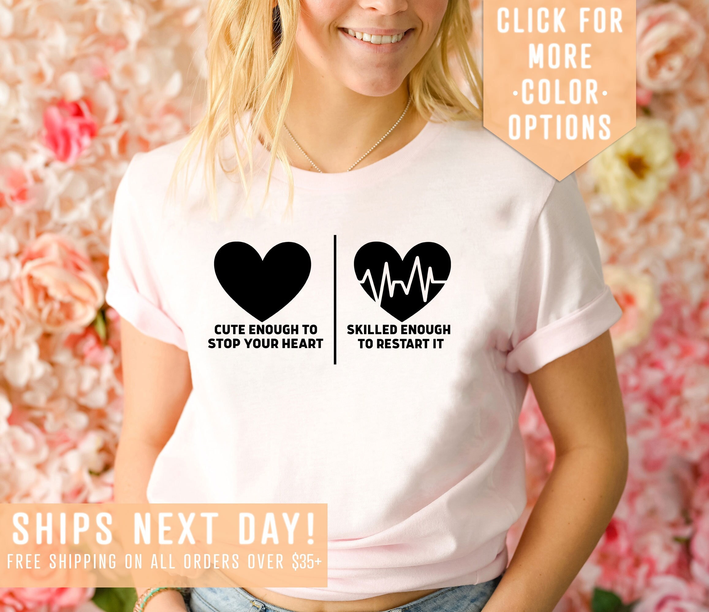 Cute enough to stop your heart skilled enough to restart it hoodie outlet