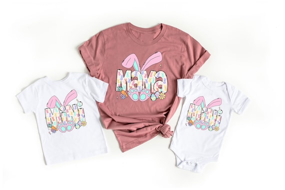 Matching Easter Shirts ,Mama and Mini Easter Tees , Easter Bunny Shirts