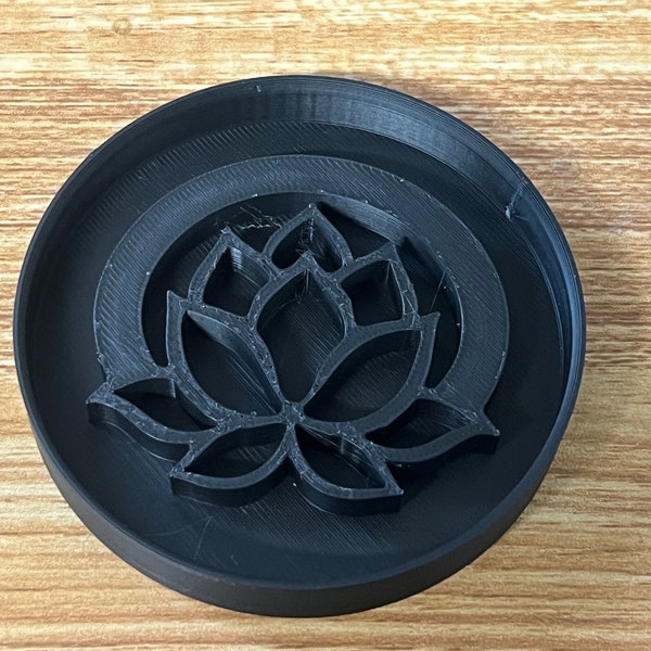 Lotus Flower Imprint Cookie Cutter Actual Cutter