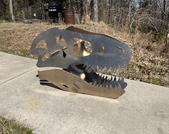 CUT FILES voor T-REX Tyrannosaurus Rex Aluminium Metalen Schedel Sculture Art