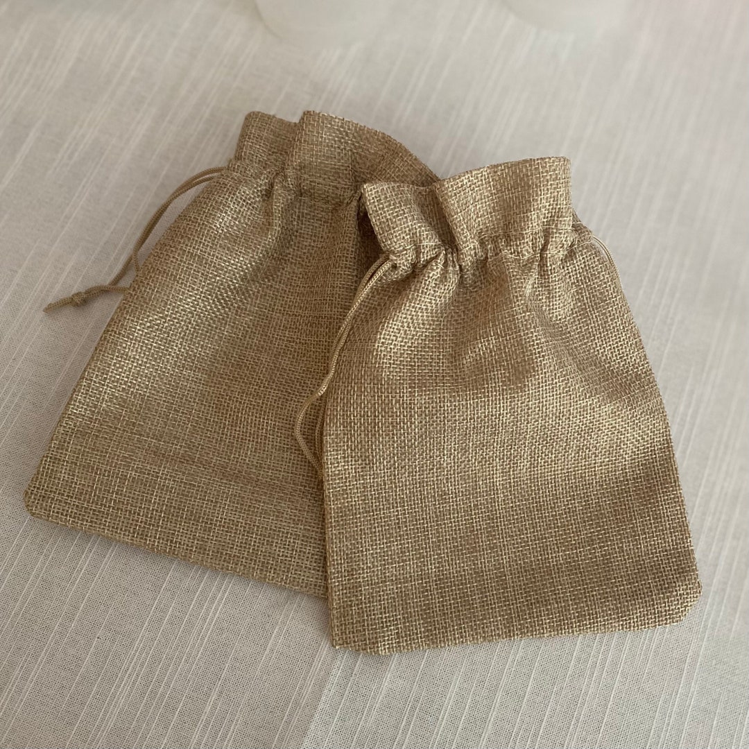 Personalised Hessian Gift Bag Favour Bags 12cm X 18cm 5x7 Etsy