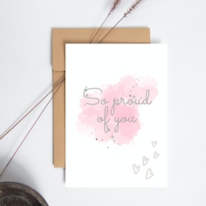 Congratulations Cards, Well Done Card, Proud of you Cards, Pack of 5 Celebration Card, You are Amazing