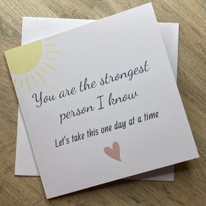 Strongest Person I Know Card, Cancer Fighter, Chemo Card