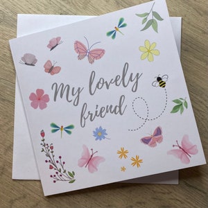 Friendship Card, Best Friend Card, Card for Bestie, Best Friend Birthday, Thank you Friendship Gift