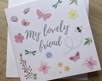 Friendship Card, Best Friend Card, Card for Bestie, Best Friend Birthday, Thank you Friendship Gift