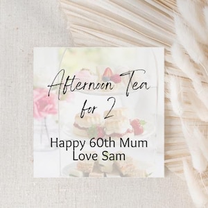 Personalised Surprise Any Occasion, Afternoon Tea Gift Card, Concert Tickets, Spa Day Gift Card, Event Gift, Holiday Surprise, Spa Day Gift