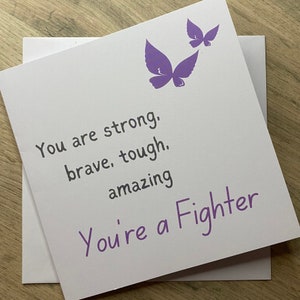 You Are Brave, Strong Card, Cancer Patient, Card for Chemo Treatment, Get Well