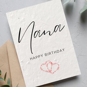 Nana Birthday Card, Happy Birthday Nana, Amazing Nana Card, Plantable Seed Card, for Her