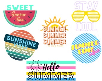 Hello Summer Svg, Summer Bundle Svg, Summer Sign Svg, Summer Svg Files for Cricut, svg files, png