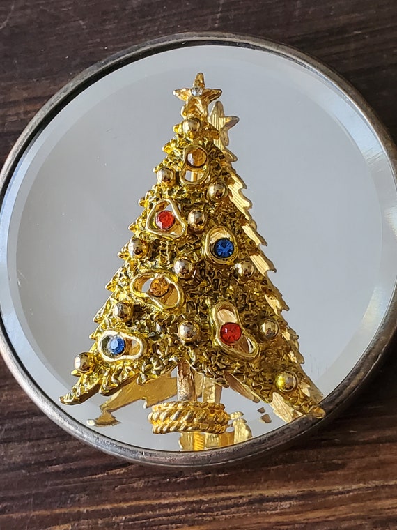 Vintage 1960's, Signed ART, Christmas Tree Brooch… - image 8