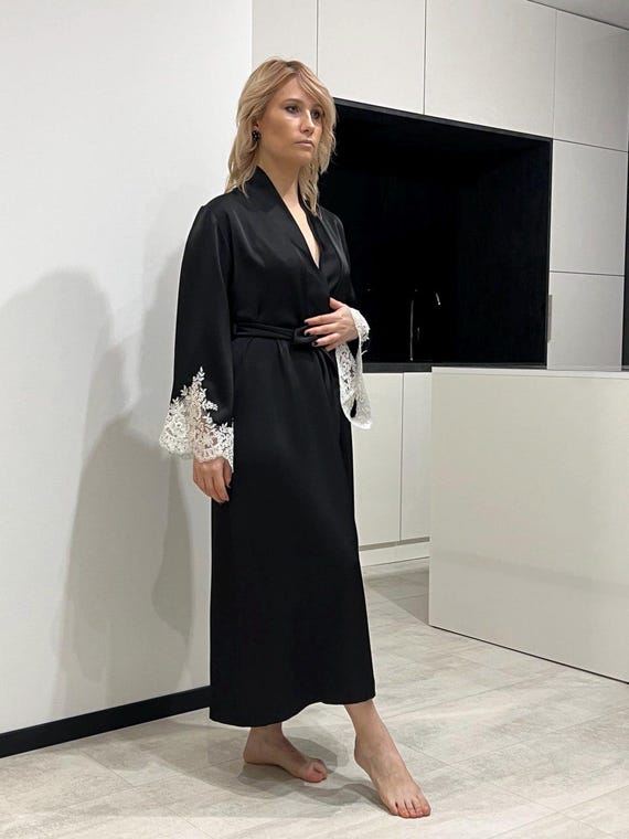 knee length dresses for ladies Versace Style Robe - Luxury Robes for Women main image 1