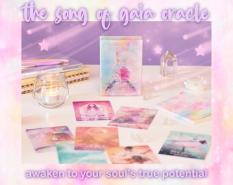 The Song of Gaia Oracle, Indie Deck, Indie Oracle, Cosmic Oracle, Highest Potential, Spiritual Guidance, Dreamy Oracle, Soul Blueprint