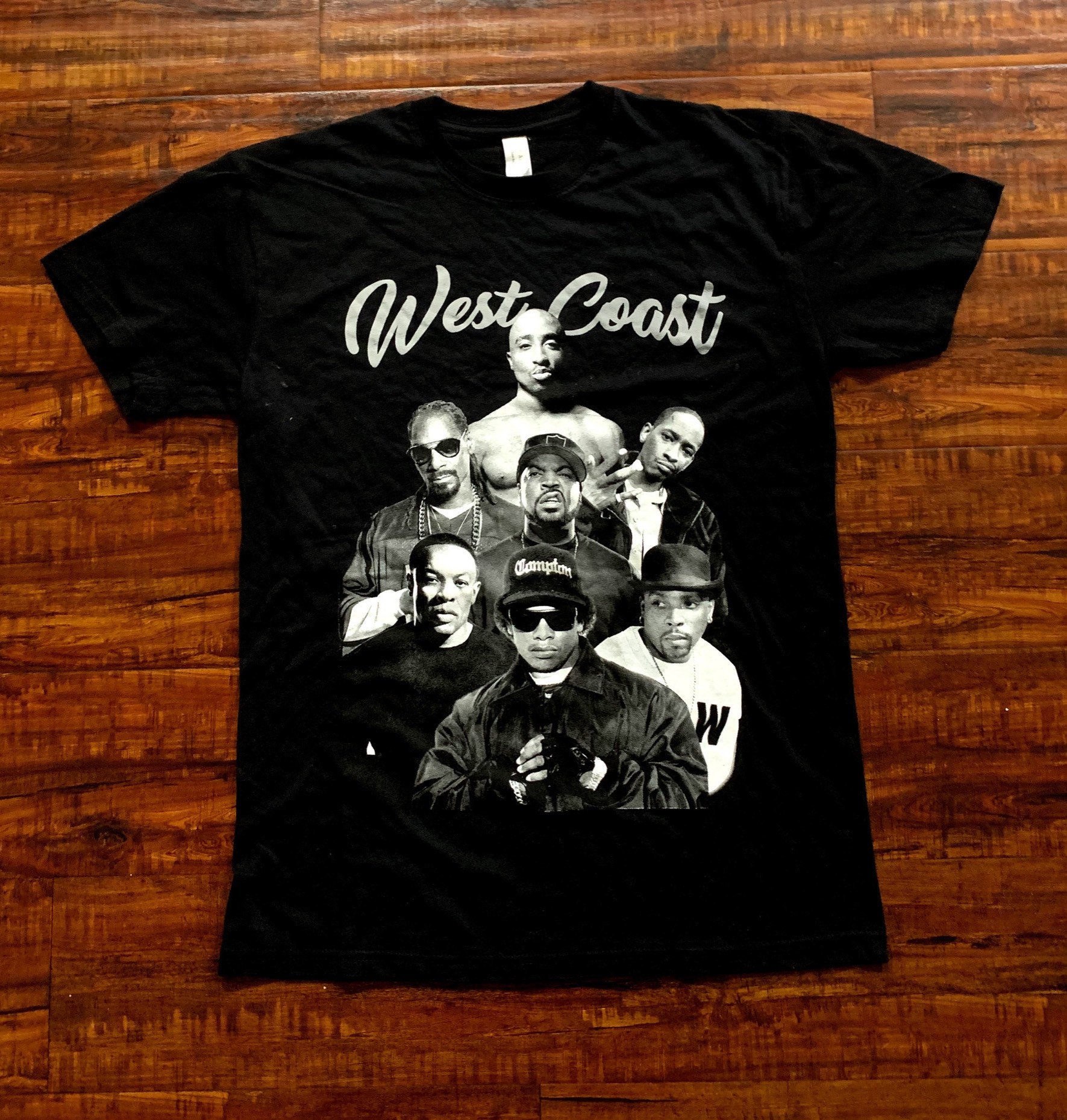 West coast rapper snoop dog Tupac T-shirts