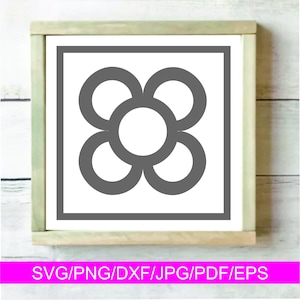 Tile Barcelona svg, Flower tile Barcelona icons eps, dxf, jpeg, pdf, png, download free vector, tile Barcelona clipart for cricut