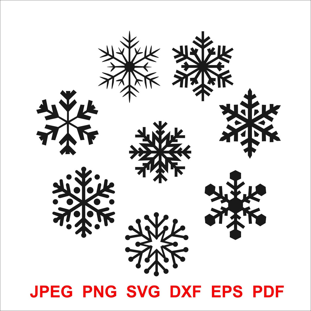 Snowflake Svg, Clipart Instant Download, Christmas Snowflake Svg ...