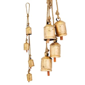 Set di campanacci rustici vintage: decorazioni natalizie shabby chic