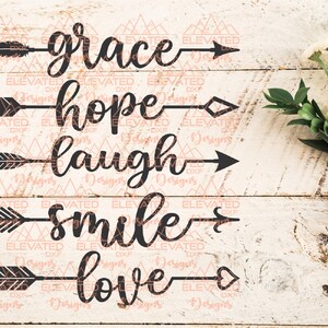 Arrow SVG cut file Bundle, Arrow Words DXF, Arrows Clipart, DXF Cut files, Words svg, Arrow Silhouette, vinyl decal ... (Digital files only)