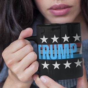 President Trump &quot;45 TRUMP 47&quot; Re-election Inauguration Mug- Commemorative Coffee Cup Gift for Trump Supporters, Patriotic Republican Mug