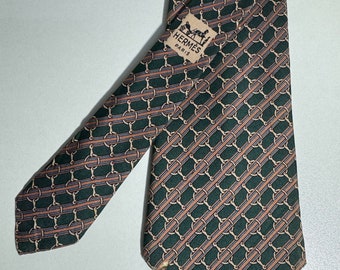 Hermes Tie Vintage Silk (((803 MA)))