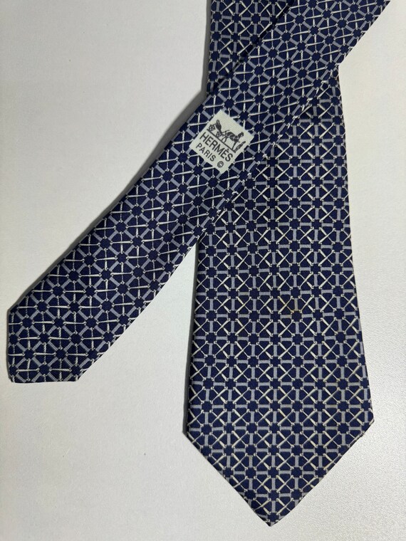 Hermes Tie Vintage Silk / 991 SA / - image 1
