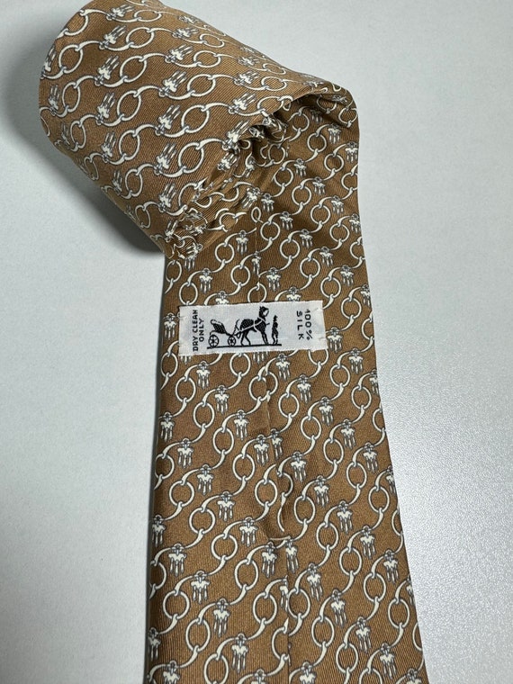 Hermes Tie Vintage Silk 7191 UA - image 3