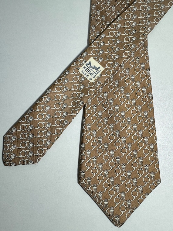 Hermes Tie Vintage Silk 7191 UA - image 1