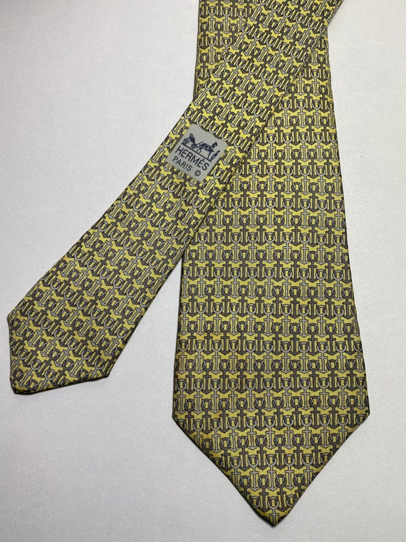 Hermes Tie Vintage Silk 7189 UA - image 1