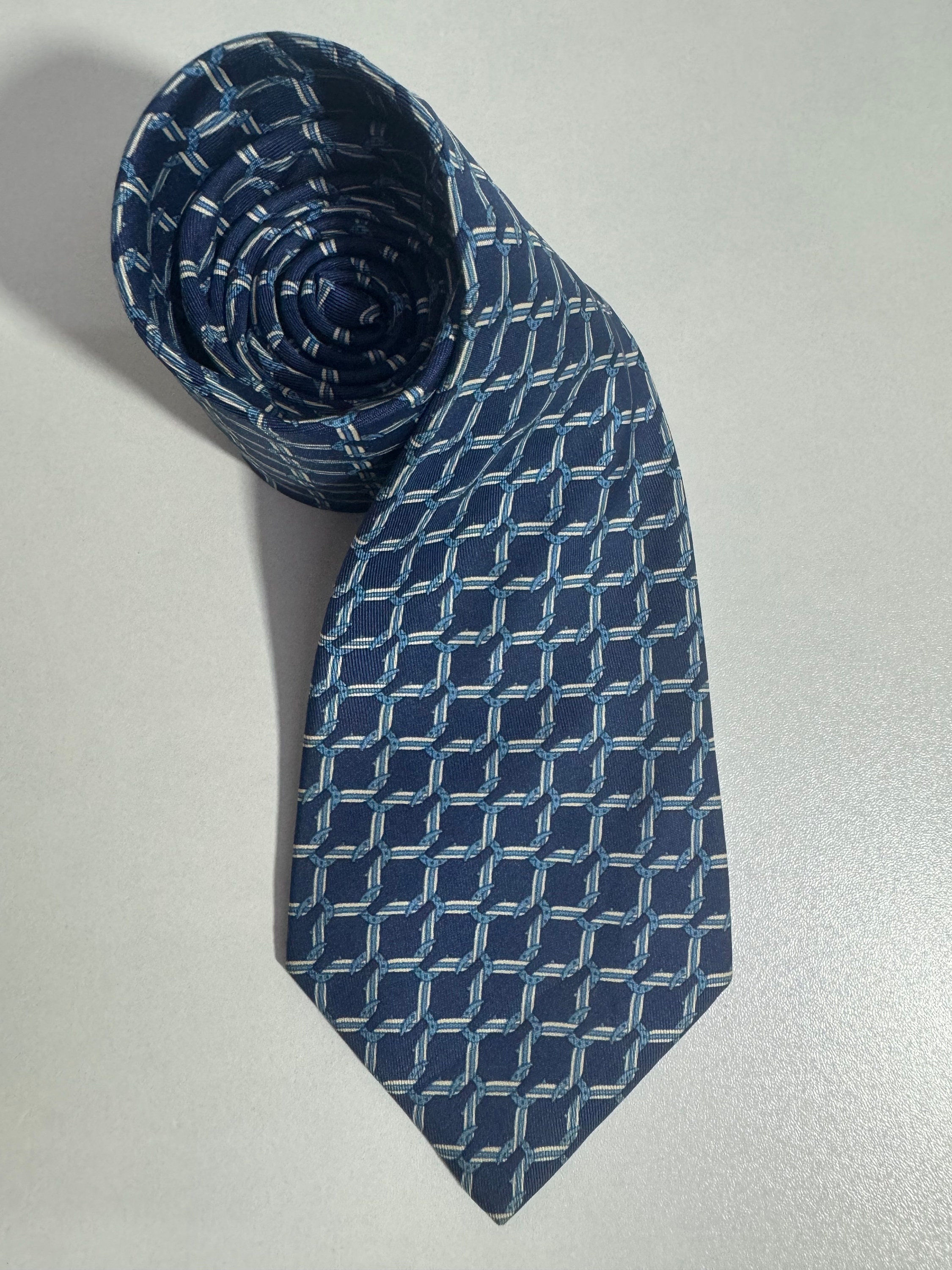 Vintage HERMES ネクタイ エルメス Hermes HERMES ネクタイ TIE 7cm フランス製 シルク