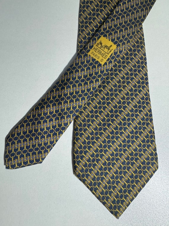 Hermes Tie Vintage Silk / 7200 UA / - image 1