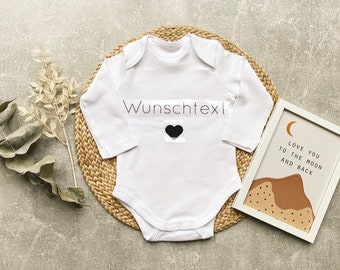 Babybody personalisiert / Wunschtext / Babybody Bügelbild / Babybody Name / Bügeldbild / Baby Body Mädchen Junge