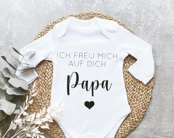 Babybody Papa / personalisiert / Schwangerschaft verkünden / Bügelbild / Baby / Body / Baby body / Papa Geschenk zur Geburt